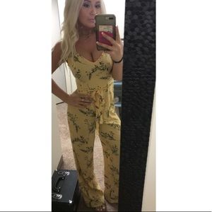 yellow jumpsuit